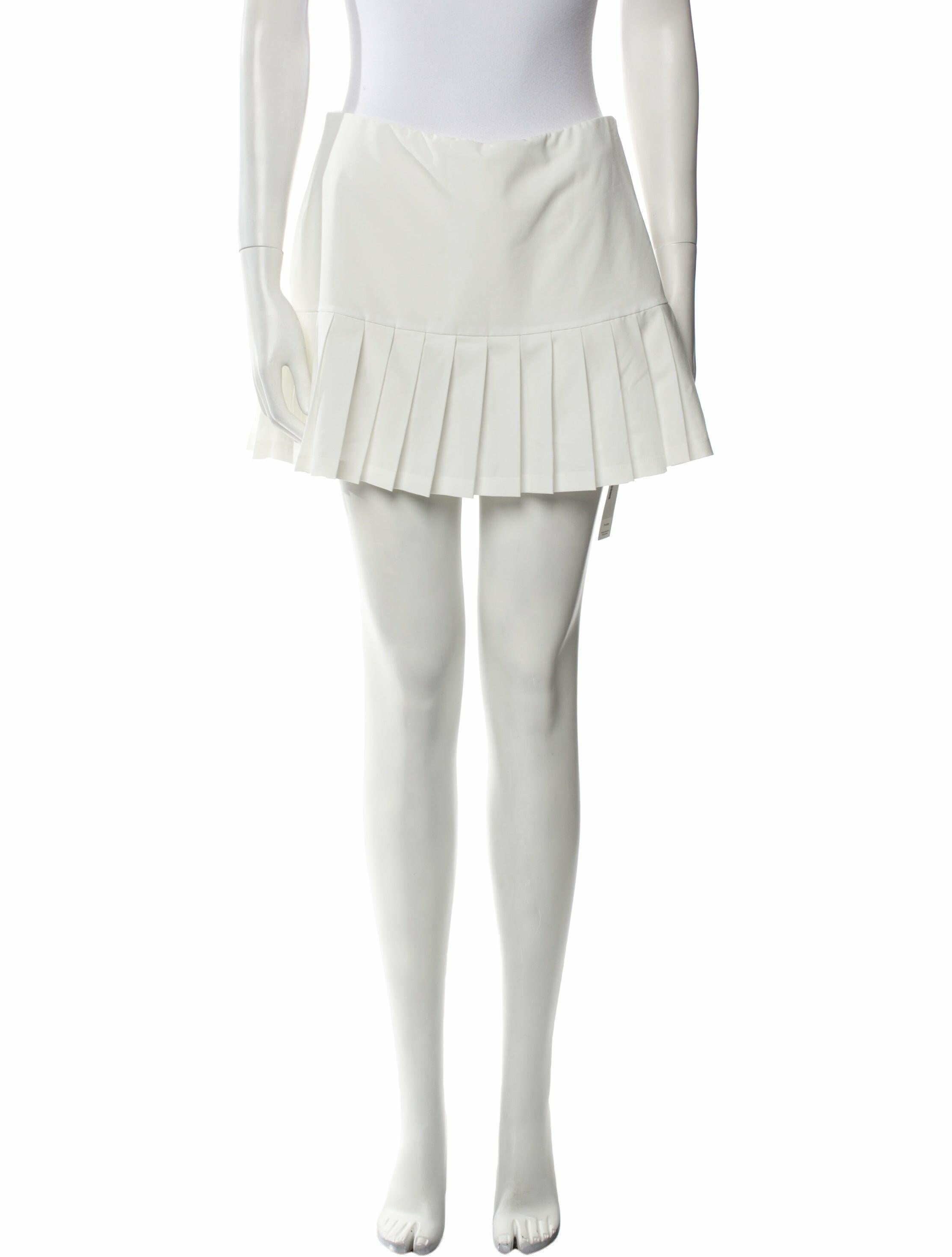 Tory Sport Pleated Accents Mini Skirt